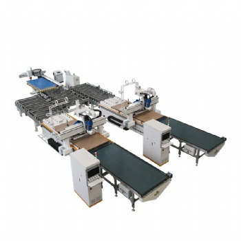 Intelligent Labeling and Nesting Cell for Panel Furniture Automatic Production Line Nesting Solutions